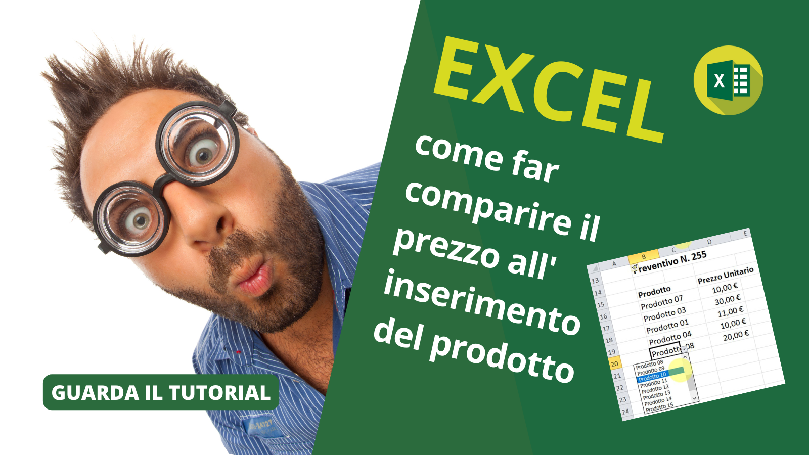 Excel: come far comparire il prezzo all'inserimento del prodotto